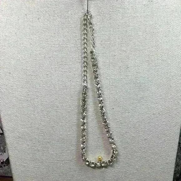 Glass Rhinestone Ankle Bracelet Anklet - Picture 1 of 1